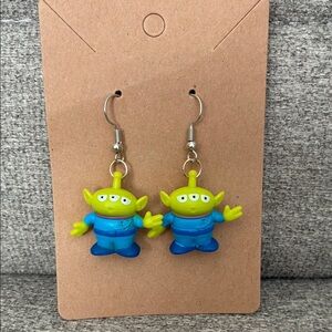Toy Story Pizza Planet Alien Earrings